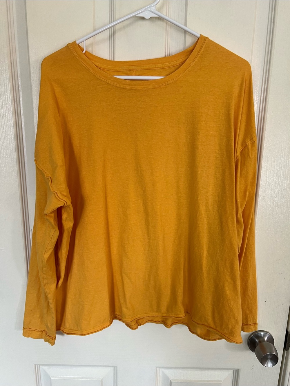 We The Free Nina Mustard Yellow Long Sleeve Oversized